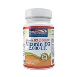 Vitamin D3 2000IU HEALTHY AMERICA x 100tab