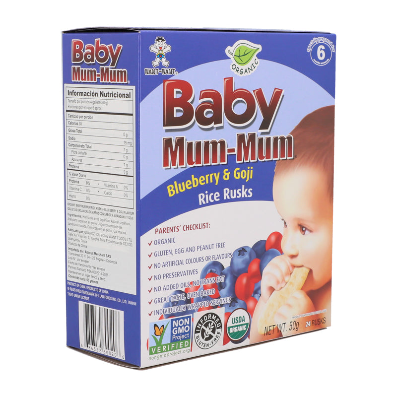 panel micro ¿Cómo Baby Mum-Mum Galletas Bebe S/Arandano Y Goji Wan Want x 50G – Merkaorgánico  Online