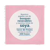 Taco Happy Ecoamigable Rosa Hojas Troqueladas En Corazon